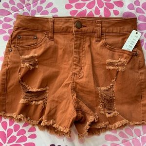 Distressed shorts
